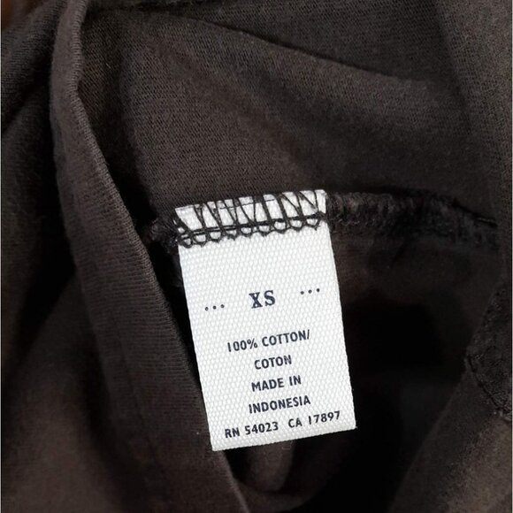 2/$15 Old Navy Boys Layered T Shirt Brown XS Logo Est 1994 Long Sleeve Crew Neck - Picture 6 of 6